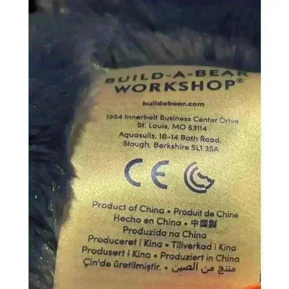 Build A Bear Genie Disney Aladdin 16in Blue Bear Plush - Picture 4 of 4